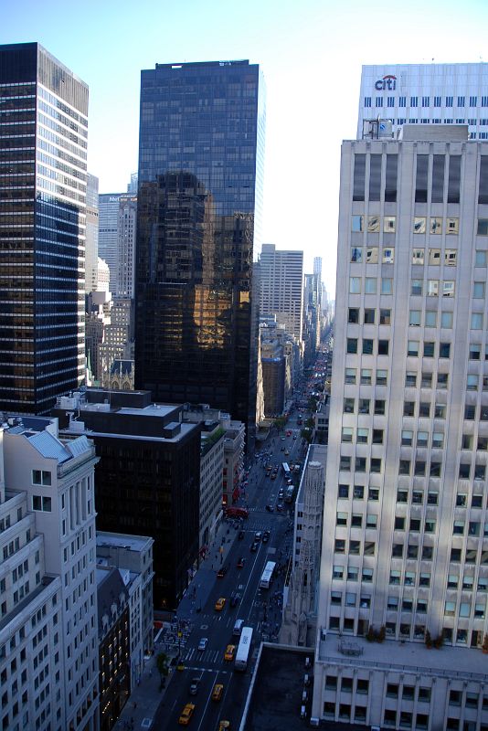 New York City Fifth Avenue 700-4 Looking South To Harper and Row Building 10 East 53 St, Olympic Tower 641 5th, 666 and 680 Fifth Avenue From The Peninsula Hotel Salon De Ning Rooftop Bar